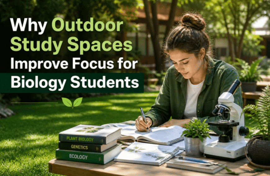 Why Outdoor Study Spaces Improve Focus for Biology Students